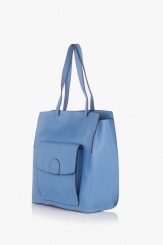 Дамска чанта в светло синьо Прешъс