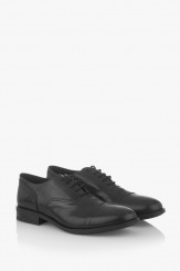 Черни мъжки класически обувки Фабианно