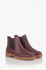Дамски боти в бордо Анна