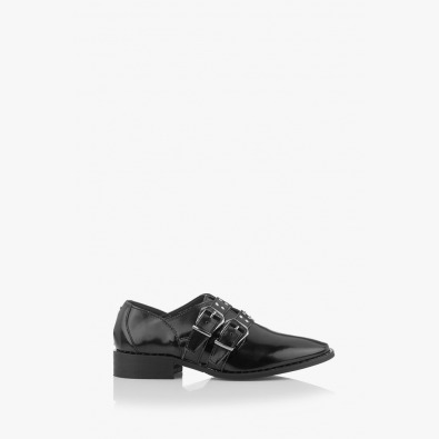 Черни дамски обувки Хейдън с капси