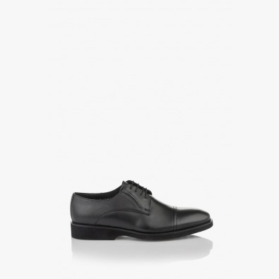 Класически черни мъжки кожени обувки Лиам