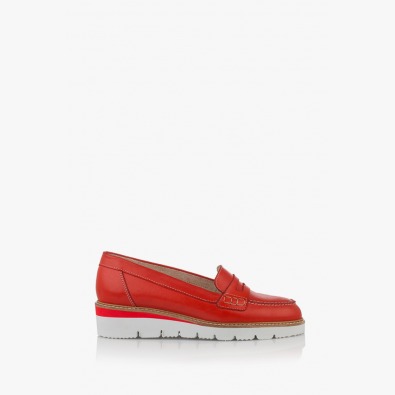 Дамски ежедневни обувки в червено Колет