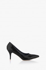 Класически дамски обувки на нисък ток Наоми в черно 
