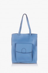 Дамска чанта в светло синьо Прешъс