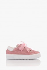 Велурени дамски спортни обувки Дейзи в розов цвят