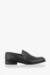 Черни класически мъжки обувки от естествени материали Логан