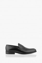 Черни мъжки елегантни обувки в черен лак Логан