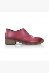Дамски обувки естествена кожа цвят бордо 