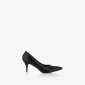 Класически дамски обувки на нисък ток Наоми в черно 