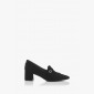Черни велурени дамски обувки Оливиа