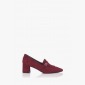 Велурени дамски обувки Оливиа цвят бордо