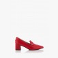 Червени дамски кожени обувки Оливиа