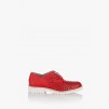 Червени дамски перфорирани обувки Абел
